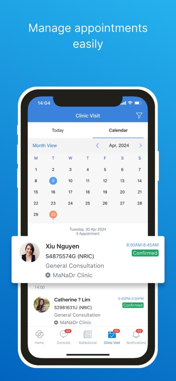 MaNaDr for Healthcare Provider app screenshot 2
